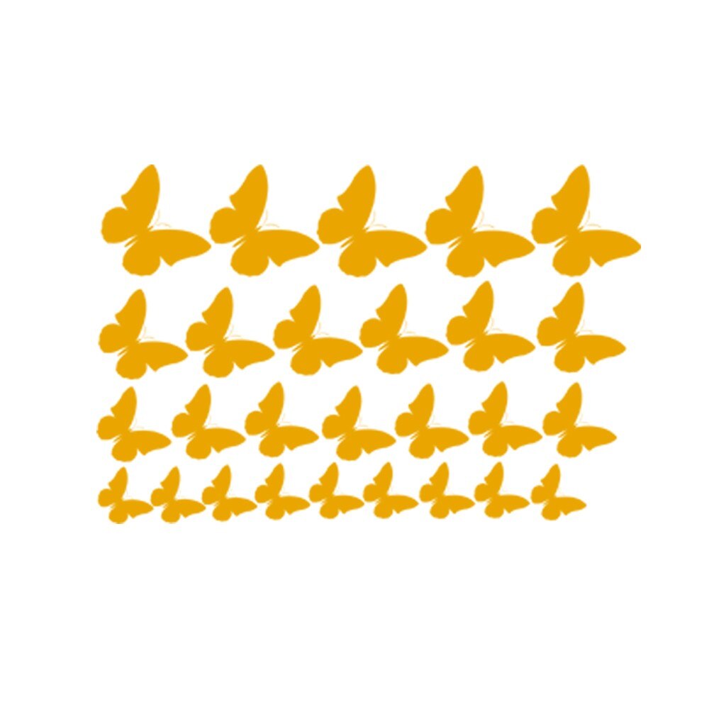 Sticker decorativ Multi Fluturi Golden Yellow - 100x65 cm - BeeStick