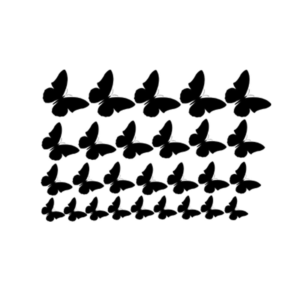 Sticker decorativ Multi Fluturi Negru - 80x52 cm - BeeStick