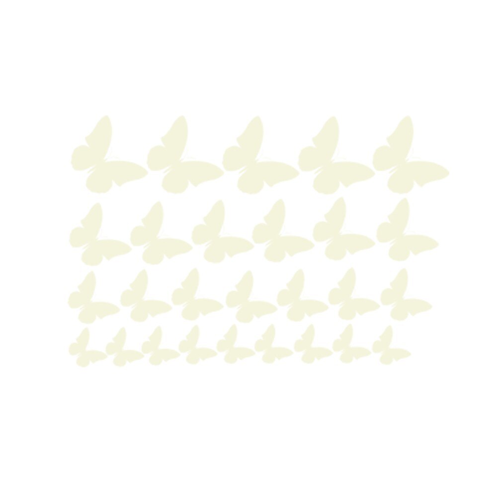Sticker decorativ Multi Fluturi Galben Discret - 100x65 cm - BeeStick
