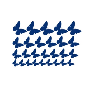 Sticker decorativ Multi Fluturi Kink Blue - 100x65 cm - BeeStick Sticker decorativ Multi Fluturi Kink Blue - 100x65 cm - BeeStick