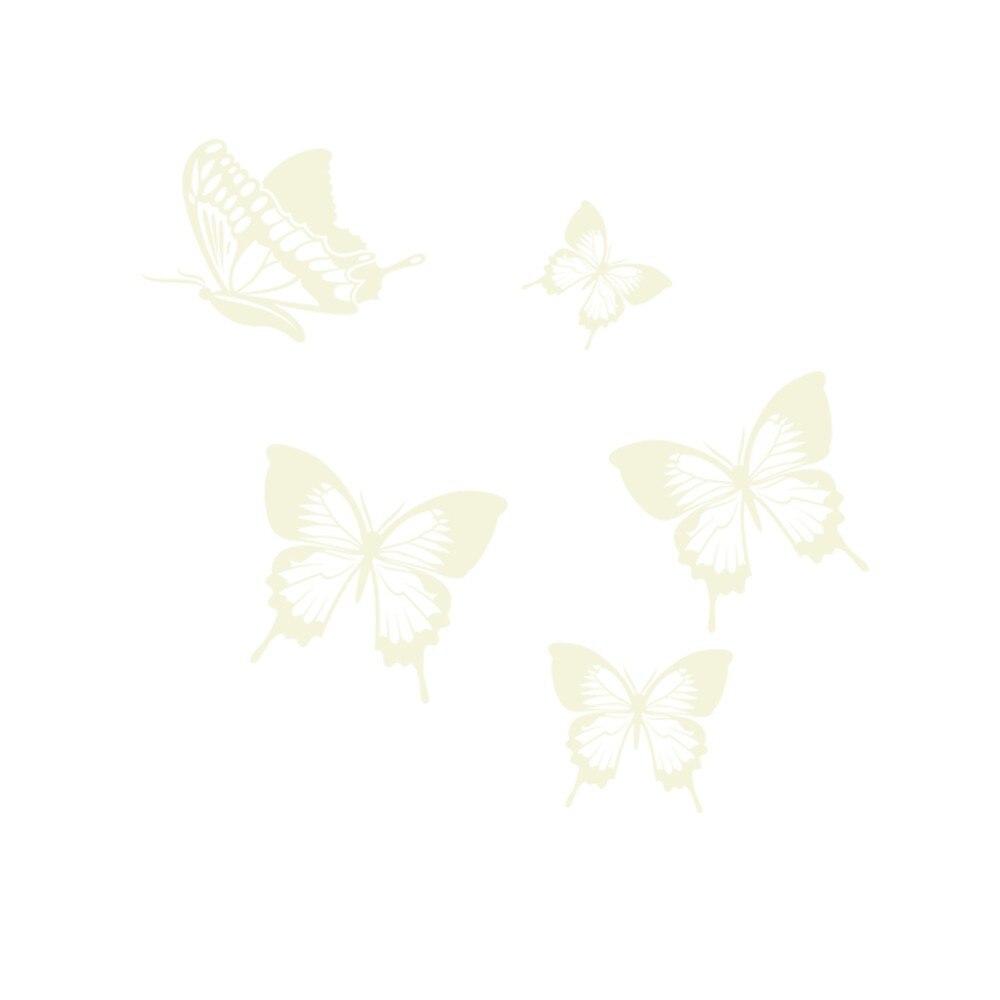 Sticker decorativ Fluturi Galben Discret - 100x93 cm - BeeStick