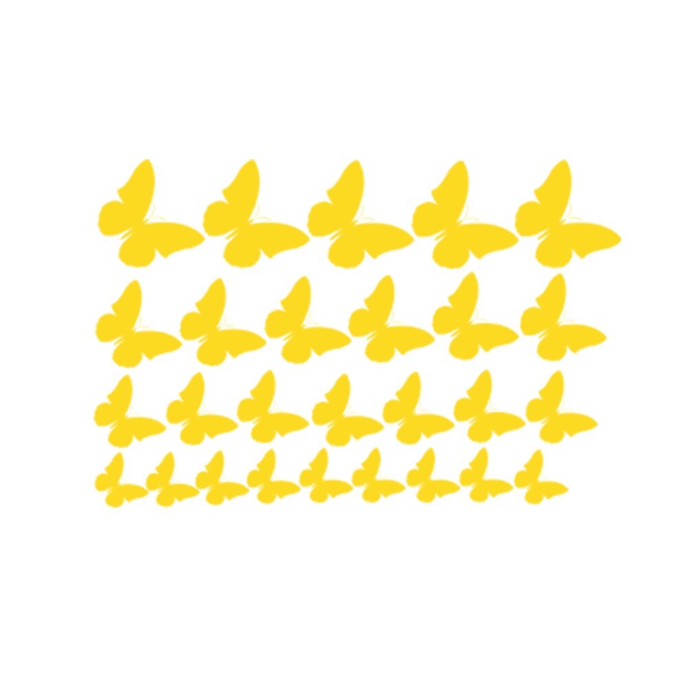 Sticker decorativ Multi Fluturi Galben - 80x52 cm - BeeStick
