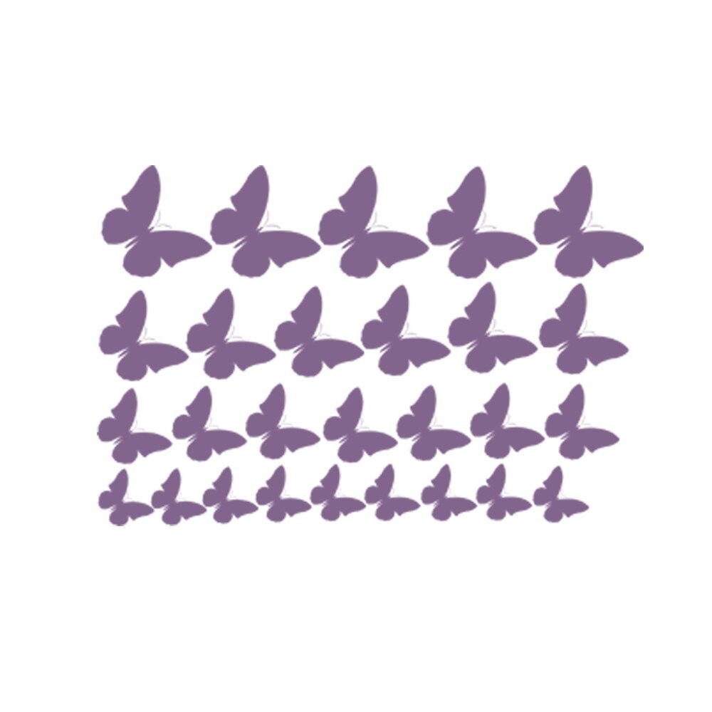 Sticker decorativ Multi Fluturi Violet Lavanda - 100x65 cm - BeeStick
