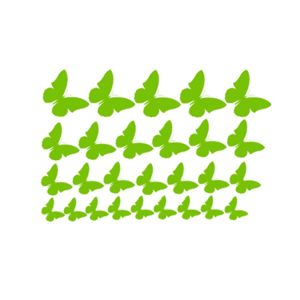 Sticker decorativ Multi Fluturi Yellow Green - 80x52 cm - BeeStick