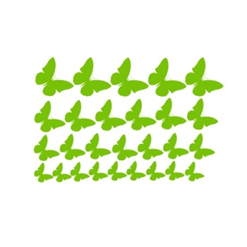 Sticker decorativ Multi Fluturi Yellow Green - 100x65 cm - BeeStick Sticker decorativ Multi Fluturi Yellow Green - 100x65 cm - BeeStick