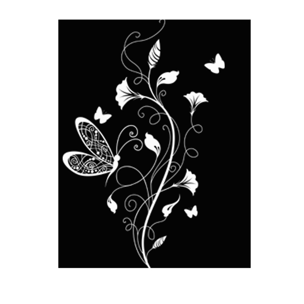 Sticker decorativ Fluturi neastamparati Alb - 77x120 cm - BeeStick