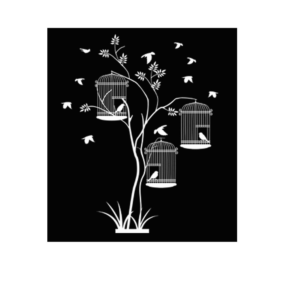 Sticker decorativ Libertate Alb - 94x119 cm - BeeStick