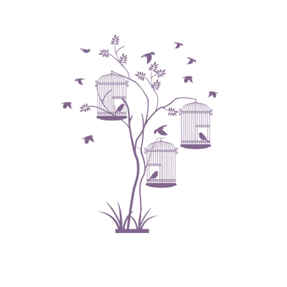 Sticker decorativ Libertate Violet Lavanda - 94x119 cm - BeeStick