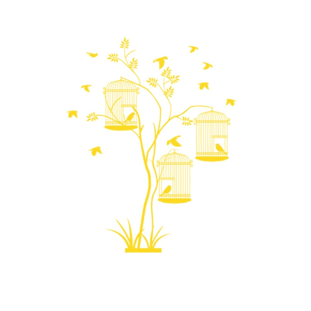 Sticker decorativ Libertate Galben - 94x119 cm - BeeStick