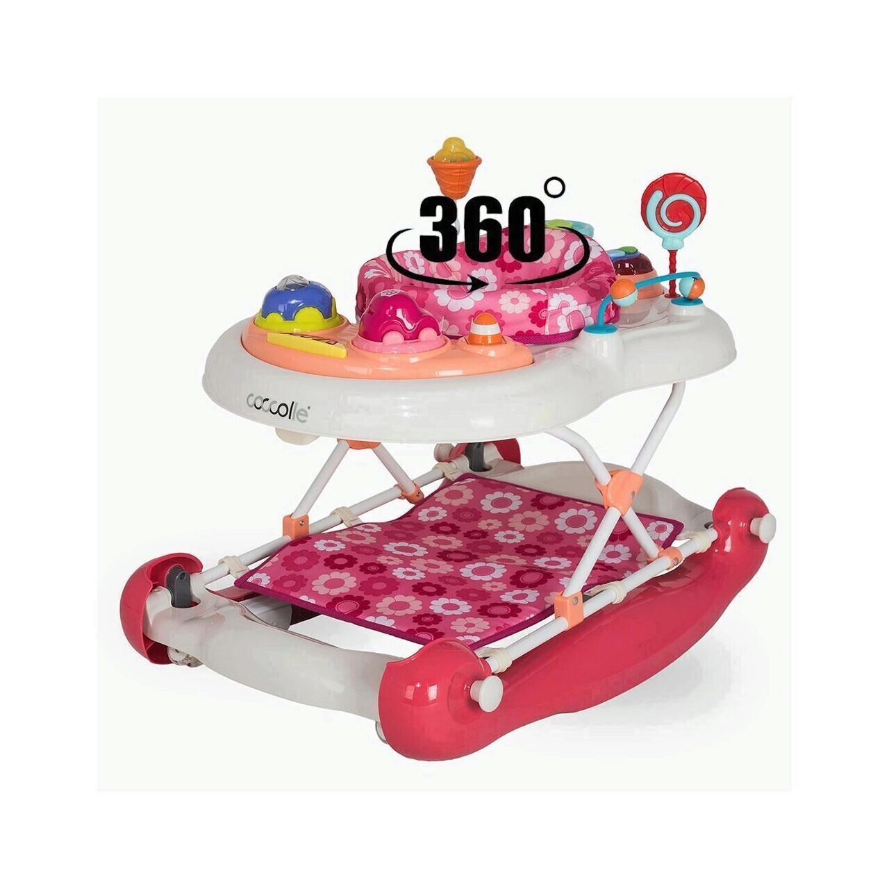 Premergator cu balansoar Coccolle Inizio Roz