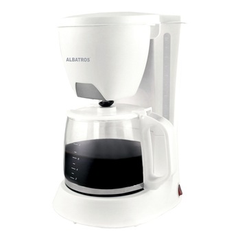 Cafetiera Albatros Verona White 2, 680 W, 1,2 litri, Alb Cafetiera Albatros Verona White 2, 680 W, 1,2 litri, Alb