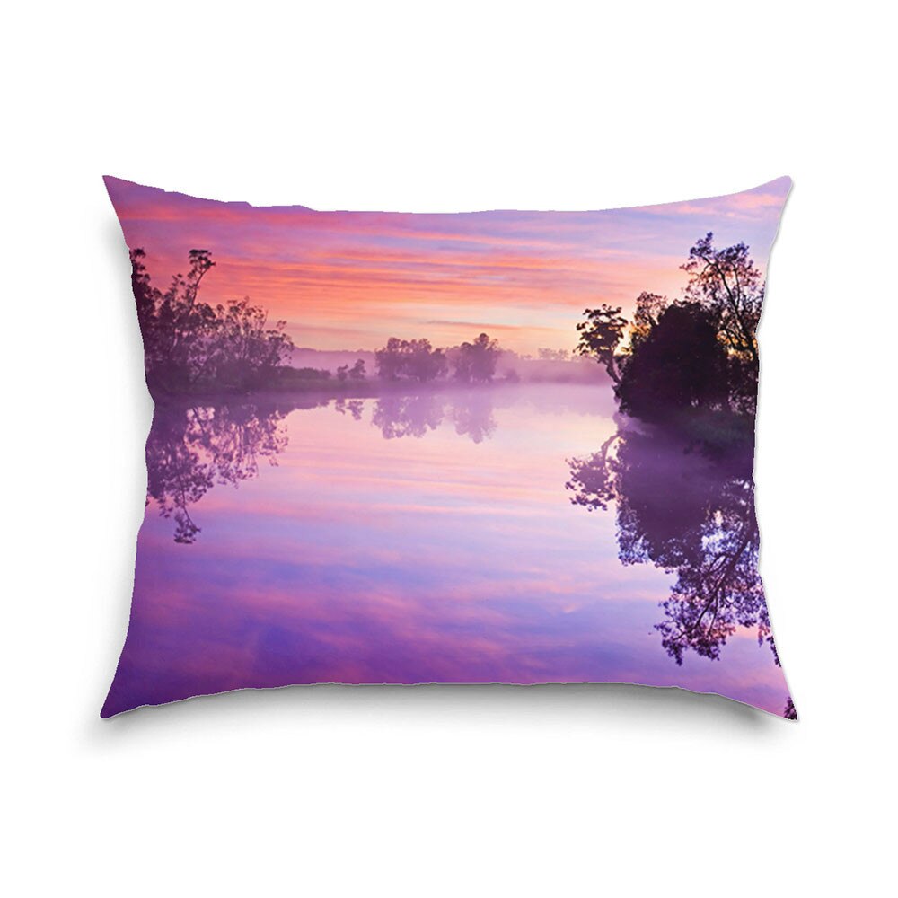 Perna decorativa Lacul violet 40 x 60 cm