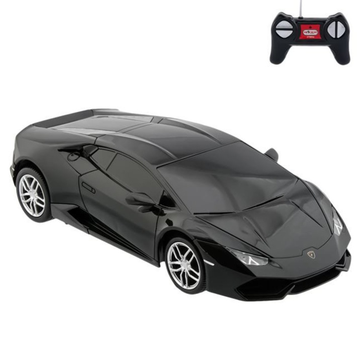 Masina de jucarie cu telecomanda LAMBORGHINI Negru, 20 cm