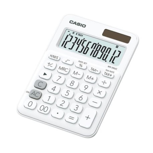 Calculator de birou Casio MS-20UC, 12 digit, alb