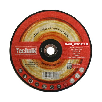 Disc abraziv pentru taiere metal Technik, DAM_230X1.9 Disc abraziv pentru taiere metal Technik, DAM_230X1.9