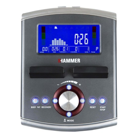 Bicicleta eliptica Hammer Cross Trainer Speed-Motion BT, volanta 12kg