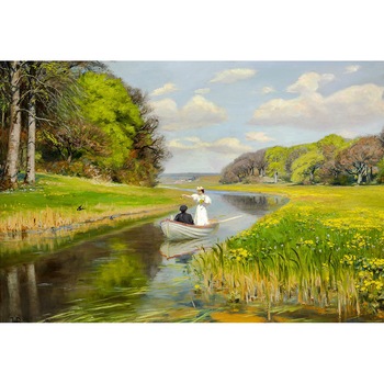 Puzzle D-Toys Hans Andersen Brendekilde - Spring - 1000 piese Puzzle D-Toys Hans Andersen Brendekilde - Spring - 1000 piese
