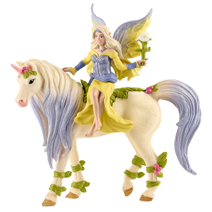Комплект фигурки Schleich, Sera с еднорог