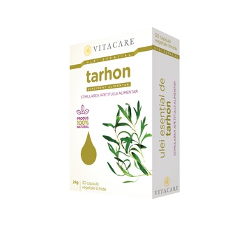Ulei esential de tarhon, Vitacare, 30 cps Ulei esential de tarhon, Vitacare, 30 cps