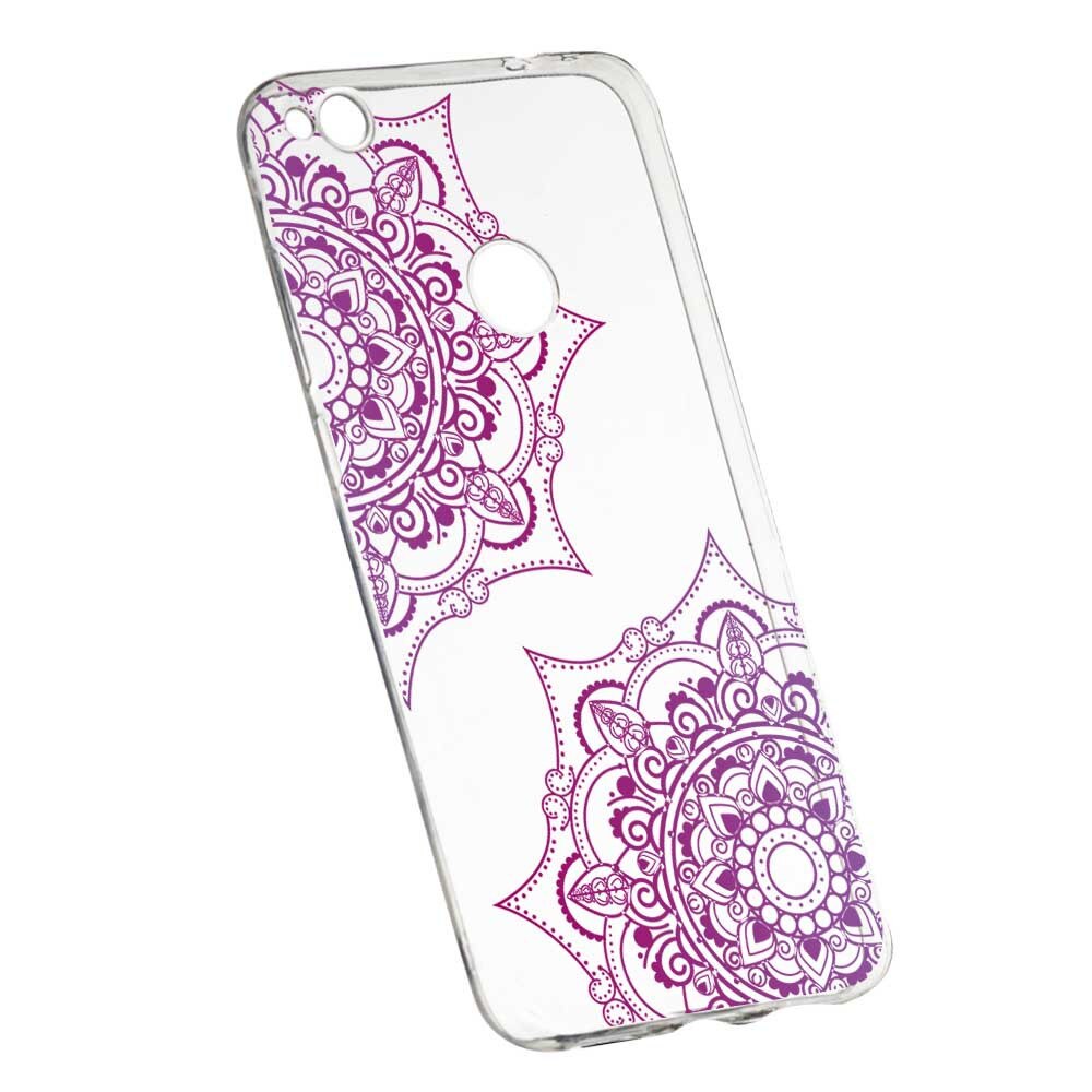 Husa Silicon, Transparent, Slim, Lace, 118, Huawei P9 Lite 2017