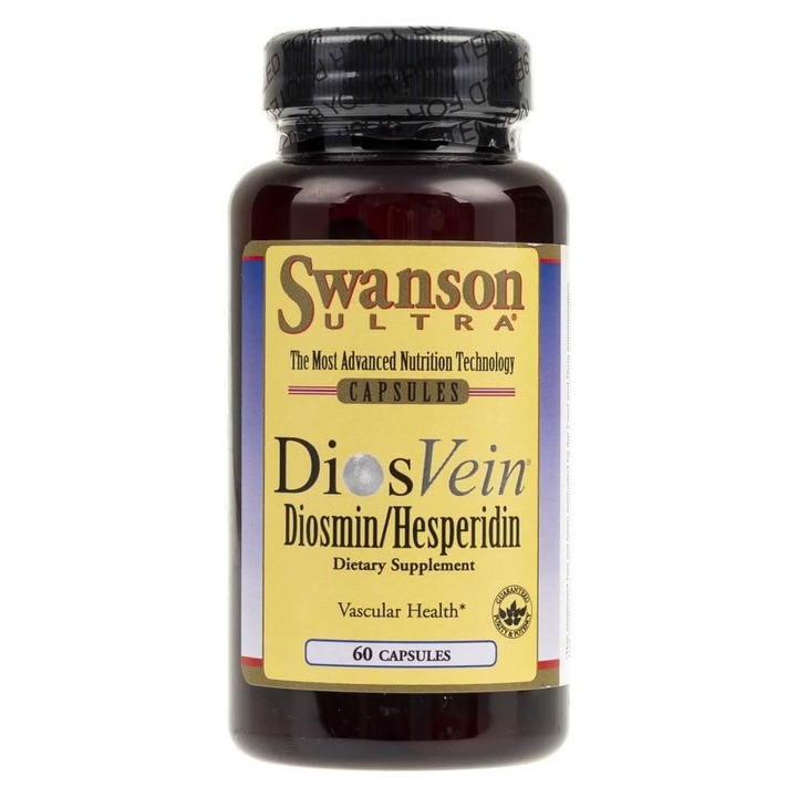 Хранителна добавка Swanson DiosVein Diosmin/Hesperidin, 60 капсули