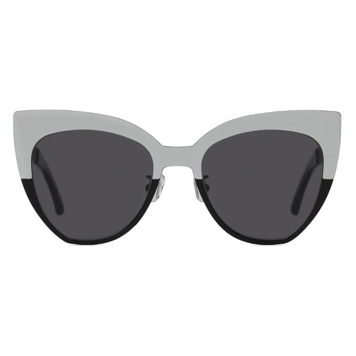 Дамски слънчеви очила Esther Eyewear Noir Cat, Бяло-черни