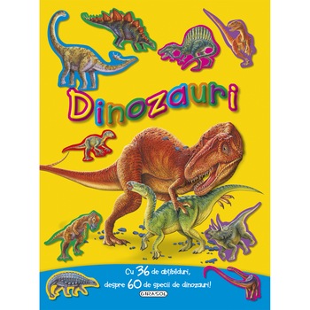 Dinozauri cu 36 de abtibilduri Dinozauri cu 36 de abtibilduri