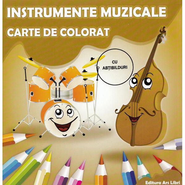 Instrumente muzicale. Carte de colorat - Adina Grigore