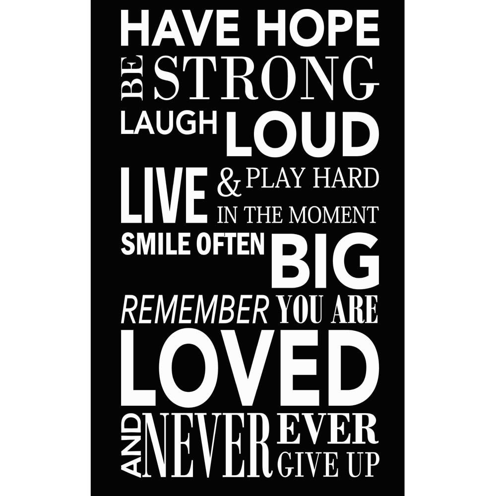 Sticker decorativ Have hope Alb - 100x160 cm - BeeStick