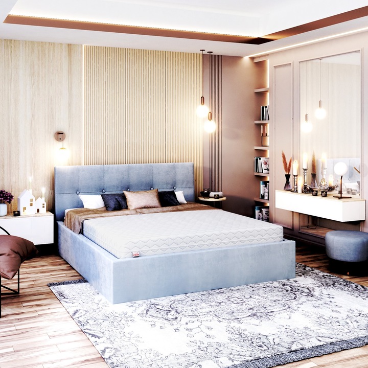 Saltea VIDA Spij zdrowo, Spuma cu fibra de cocos, 9 straturi, 120x200 cm