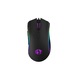 МишкаDeluxM625,оптична(4000dpi),гейминг,USB,черна,7програмируемибутона,RGBподсветка