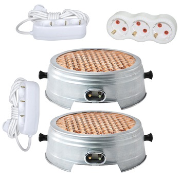 Pachet - 2 x Resou electric, Plita, Ceramic, Nichelina, Cablu 1M, 1500W + Triplu stecher + 2 x Prelungitor cu 3 prize, 3M Pachet - 2 x Resou electric, Plita, Ceramic, Nichelina, Cablu 1M, 1500W + Triplu stecher + 2 x Prelungitor cu 3 prize, 3M