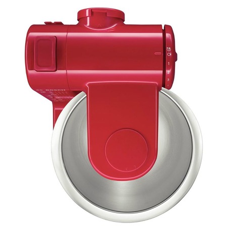 Robot de bucatarie Bosch MUM44R1, 500 W, bol inox 3.9 l, 4 viteze, Rosu