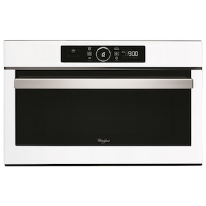 Cuptor cu microunde incorporabil Whirlpool AMW 730/WH, 6th Sense, design Absolute, 31 l, 1000 W, 8 nivele putere, Grill, Timer, Touch control, Alb