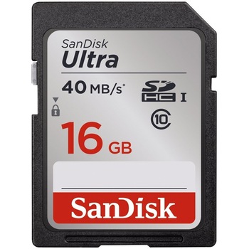 Card de memorie SanDisk Ultra SDHC-I, 16GB, Class 10 Card de memorie SanDisk Ultra SDHC-I, 16GB, Class 10