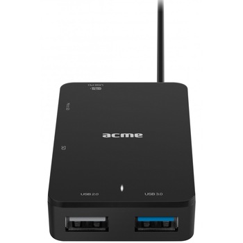 Hub Multi Port Acme HB550, USB Type C, 2 Porturi, Negru Hub Multi Port Acme HB550, USB Type C, 2 Porturi, Negru
