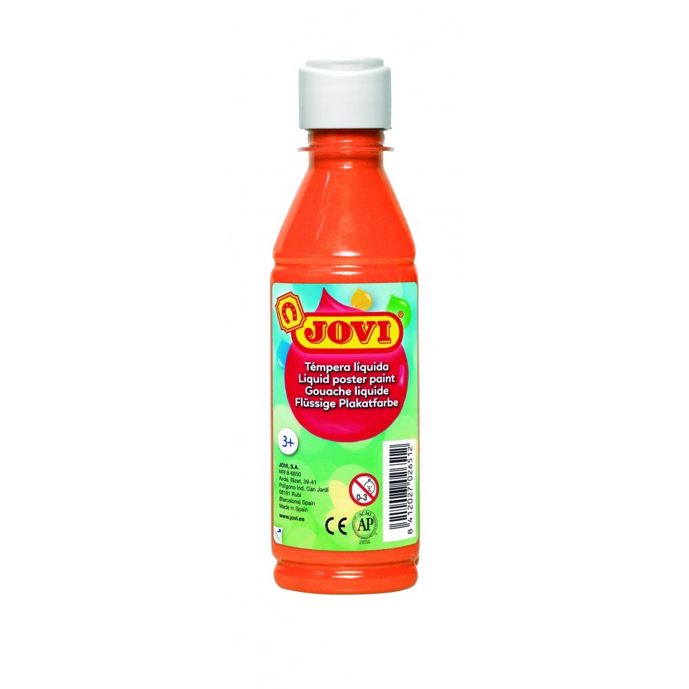 Tempera lichida portocalie 250 ml/sticla Jovi