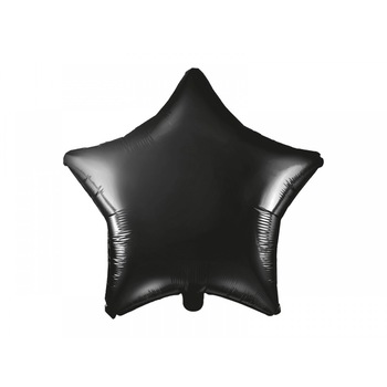 Balon folie stea, Negru Balon folie stea, Negru