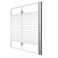 paravan cada pliabil  sticla sablata partial 6 mm pivotant 180 montaj pe dreapta ego-1408s tratament nano easy clean imagen 5_0_
0