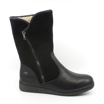 Cizme dama, din piele, Maria Conti, negru, cu TEX, Negru Cizme dama, din piele, Maria Conti, negru, cu TEX, Negru