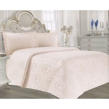 Cuvertura de pat Valentini Bianco, Deluxe Collection, Model Lotus Roz Cuvertura de pat Valentini Bianco, Deluxe Collection, Model Lotus Roz