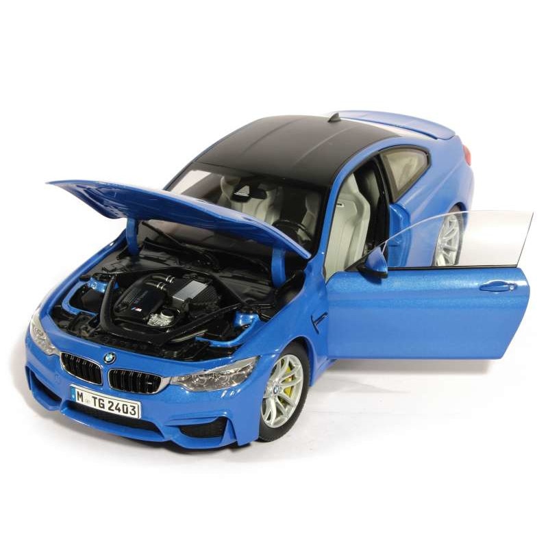 Macheta auto BMW M4 Coupe (F82) albastru 1:18 Paragon - eMAG.ro