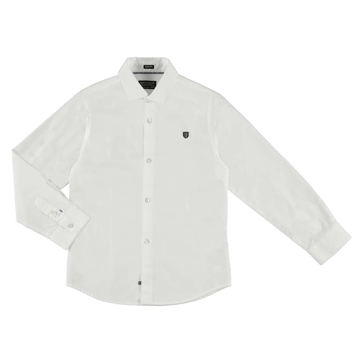 Camasa Mayoral cu maneca lunga pentru baiat, Alb