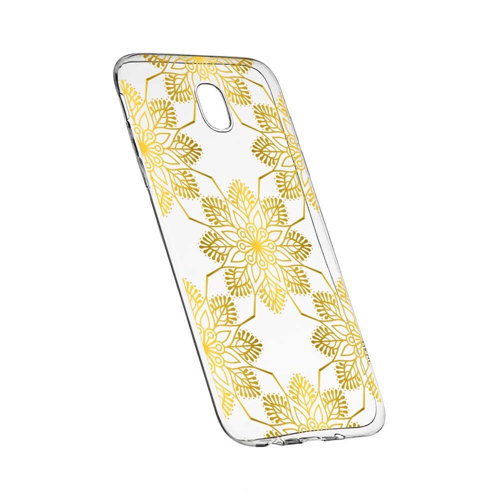 Husa Silicon, Transparent, Slim, Golden, 120, Nokia 3