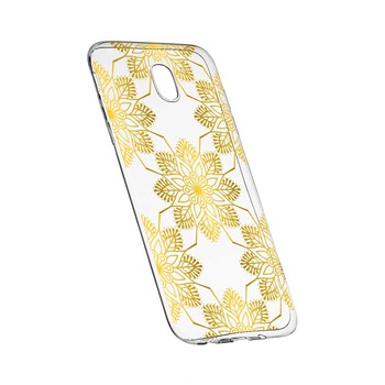 Husa Silicon, Transparent, Slim, Golden, 120, Nokia 3 Husa Silicon, Transparent, Slim, Golden, 120, Nokia 3