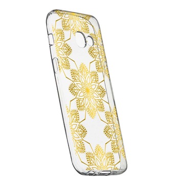 Husa Silicon, Transparent, Slim, Golden, 120, Samsung Galaxy A5 2017 Husa Silicon, Transparent, Slim, Golden, 120, Samsung Galaxy A5 2017