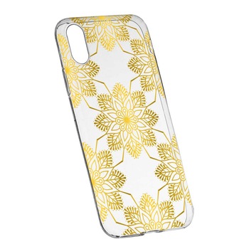 Husa Silicon, Transparent, Slim, Golden, 120, Xiaomi Mi 6X / Mi A2 Husa Silicon, Transparent, Slim, Golden, 120, Xiaomi Mi 6X / Mi A2