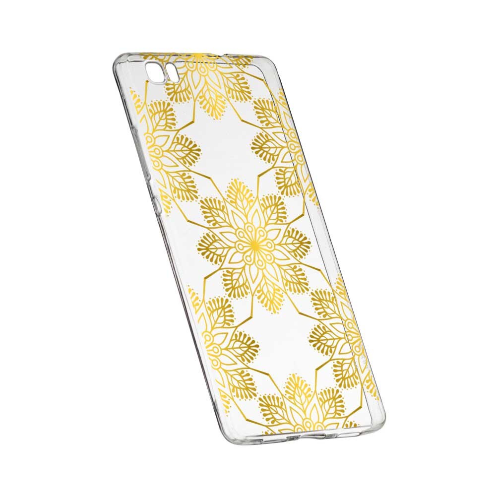 Husa Silicon, Transparent, Slim, Golden, 120, Sony XZ1