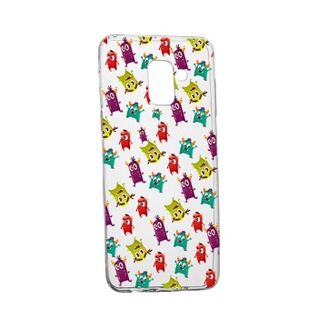 Husa Silicon, Transparent, Slim, Monster, 121, Samsung Galaxy A8 2018 Plus Husa Silicon, Transparent, Slim, Monster, 121, Samsung Galaxy A8 2018 Plus