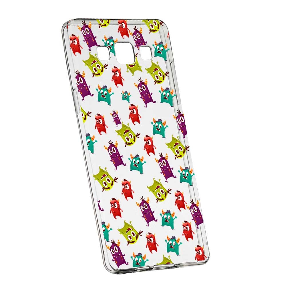 Husa Silicon, Transparent, Slim, Monster, 121, Samsung Galaxy J5 2016